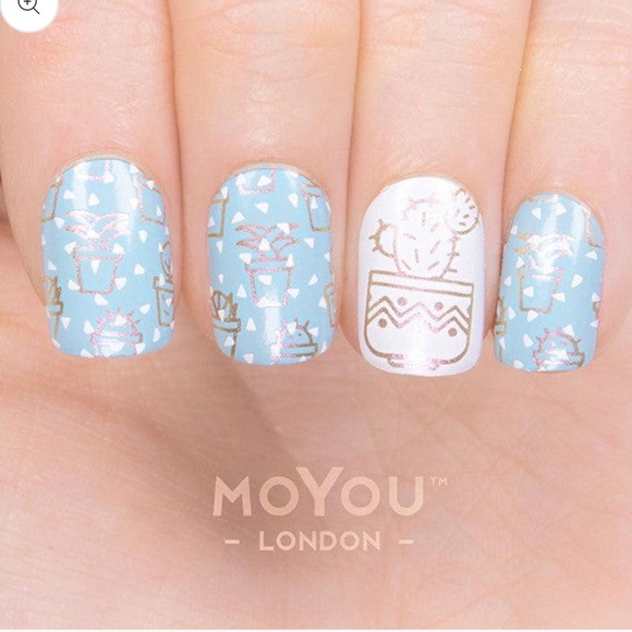 MoYou London nail art stamping plate Hipster 16 NWOT - Picture 4 of 6